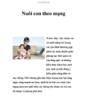 Nuôi con theo mạng