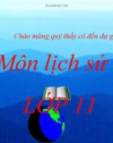 Bài giảng môn Lịch sử lớp 11 - Bài 8: Ôn tập lịch sử thế giới cận đại