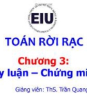 Bài giảng Toán rời rạc: Chương 3 - ThS. Trần Quang Khải