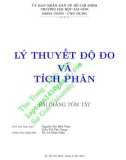 Bài giảng tóm tắt: Lý thuyết độ đo và tích phân