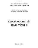 Bài giảng chi tiết Giải tích II