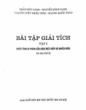 bài tập giải tích (tập 1: phép tính vi phân của hàm một biến và nhiều biến - in lần thứ 6): phần 1