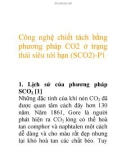 Công nghệ chiết tách bằng phương pháp CO2 ở trạng thái siêu tới hạn-p1