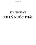 Bài giảng Kỹ thuật xử lý nước thải