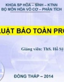 Bài giảng Định luật bảo toàn proton - ThS. Hồ Sỹ Linh