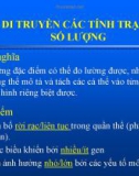 Bài giảng Di truyền và chọn giống thủy sản - Chương 4: Di truyền các tính trạng số lượng