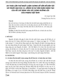 Sơ thảo lần thứ nhất luận cương về vấn đề dân tộc và thuộc địa của V.I. Lênin và sự vận dụng sáng tạo của Hồ Chí Minh vào xây dựng đường lối cách mạng Việt Nam