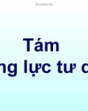 Tìm hiểu Tám năng lực tư duy