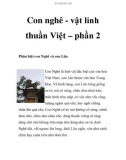 Con nghê - vật linh thuần Việt – phần 2