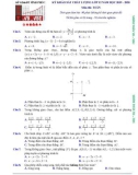 Đề thi KSCL môn Toán năm 2020 lần 1 - Sở GD&ĐT Vĩnh Phúc