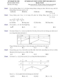 Đề thi KSCL môn Toán năm 2020 lần 2 - Sở GD&ĐT Hà Nội