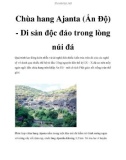 Chùa hang Ajanta (Ấn Độ) - Di sản độc đáo trong lòng núi đá