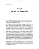 Hà Nội Lúc Không Giờ