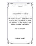 Sáng kiến kinh nghiệm THPT: Rèn luyện năng lực tư duy sáng tạo cho học sinh thông qua phân loại các bài toán về tính khoảng cách trong Hình học không gian