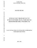 Luận văn Thạc sĩ Quản lý tài nguyên và môi trường: Đánh giá thực trạng quản lý và sử dụng đất nghĩa trang, nghĩa địa tại thành phố Biên Hòa, tỉnh Đồng Nai