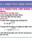 ĐIỆN TÍCH - ĐIỆN TRƯỜNG