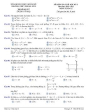 Đề kiểm tra cuối học kì 2 môn Toán lớp 12 năm 2020-2021 có đáp án - Trường THPT Trung Văn, Hà Nội (Mã đề 121)