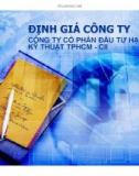 Thuyết trình: Định giá công ty công ty cổ phần đầu tư hạ tầng kỹ thuật TP. HCM - CII