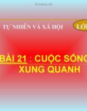 Slide bài Cuộc sống xung quanh - Tự Nhiên Xã Hội 2 - GV.H.T.Minh