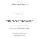 Tóm tắt Luận văn Thạc sĩ Kế toán: Đẩy mạnh xuất khẩu nông sản sang thị trường Nga của Tổng công ty Rau quả, nông sản