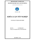 Khóa luận tốt nghiệp Quản trị doanh nghiệp: Một số biện pháp nhằm hoàn thiện phương pháp tính lương cho khối lao động gián tiếp tại Công ty cổ phần cảng Nam Hải