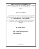 Master thesis English teaching methodology: Using writing portfolios to improve grade 10th students’ writing skill - An action research project in a high school in Hadong district