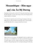 Mozambique - Hòn ngọc quý của Ấn Độ Dương