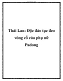 Thái Lan: Độc đáo tục đeo vòng cổ của phụ nữ Padong