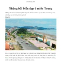 Những bãi biển đẹp ở miền Trung