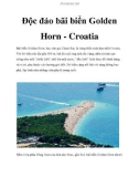 Độc đáo bãi biển Golden Horn - Croatia