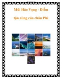 Mũi Hảo Vọng - Điểm tận cùng của châu Phi