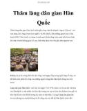 Thăm làng dân gian Hàn Quốc