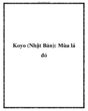 Koyo (Nhật Bản): Mùa lá đỏ