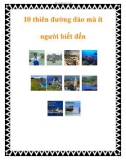 10 thiên đường đảo mà ít người biết đến