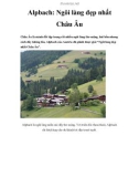 Alpbach: Ngôi làng đẹp nhất Châu Âu