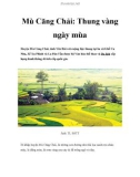 Mù Căng Chải: Thung vàng ngày mùa