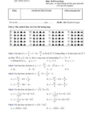 Đề kiểm tra 15 phút lần 6 môn Toán lớp 11 năm 2016-2017 - THPT Hàm Thuận Bắc - Mã đề 134