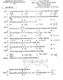 Đề thi học kì 1 môn Toán 12 năm 2019-2020 - Trường THPT chuyên Ngoại ngữ