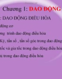 Bài giảng Vật lí 12 - Bài 1: Dao động điều hòa