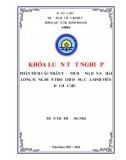 Khóa luận tốt nghiệp Quản trị kinh doanh: Phân tích các nhân tố ảnh hưởng đến sự hài lòng mạng điện thoại di động của sinh viên đại học Huế