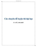 Ôn tập Toán lớp 12: Mũ và Logarit