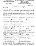 Đề khảo sát chuyên đề lần 1 năm 2018 môn Vật lí lớp 11 - THPT Tam Dương - Mã đề 357