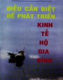 Kinh tế ở hộ gia đình và những điều cần biết để phát triển