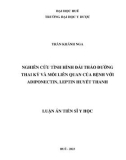 Luận án Tiến sĩ Y học: Nghiên cứu tình hình đái tháo đường thai kỳ và mối liên quan của bệnh với adiponectin, leptin huyết thanh