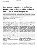 Đánh giá thực trạng quản lý và vận hành các khu nhà ở phục vụ Khu công nghiệp và chế xuất Hà Nội - Một số vấn đề cần nghiên cứu