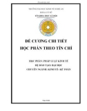 Đề cương chi tiết học phần Pháp luật kinh tế (Hệ đào tạo Đại học – Ngành: Tài chính - Ngân hàng) - Trường Đại học Kinh tế Nghệ An