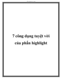 7 công dụng tuyệt vời của phấn highlight