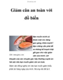 Giảm cân an toàn với đồ biển