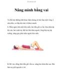 Nâng mình bằng vai