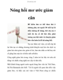 Nóng hổi mơ ước giảm cân